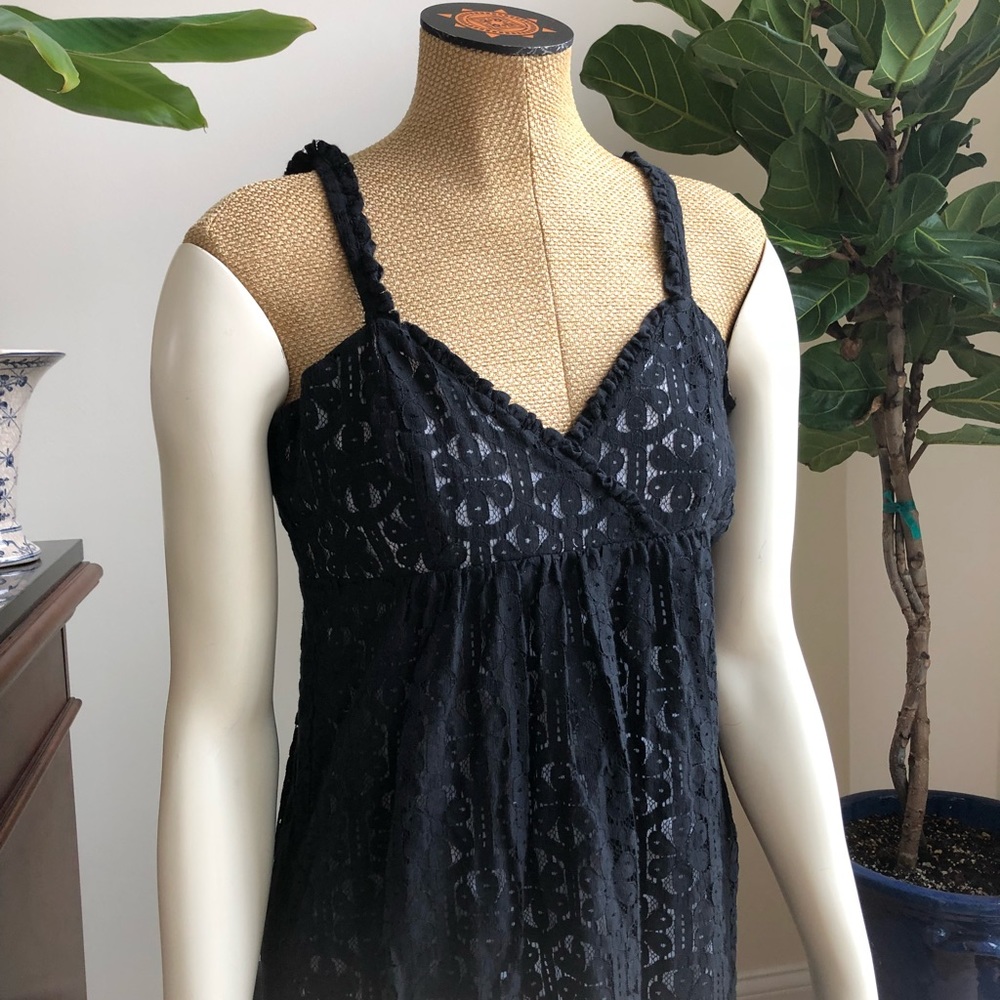 Black eyelet Maxi dress - Picture 1 of 3